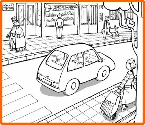Dibujo de la ciudad para colorear - Imagui