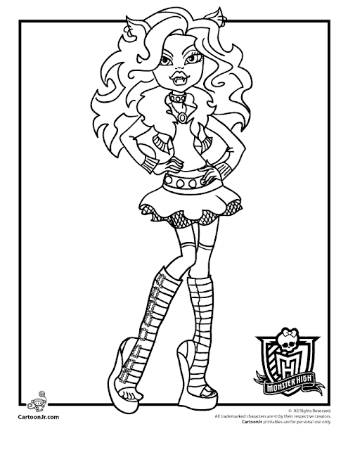 Juegos de la monster high para pintar - Imagui