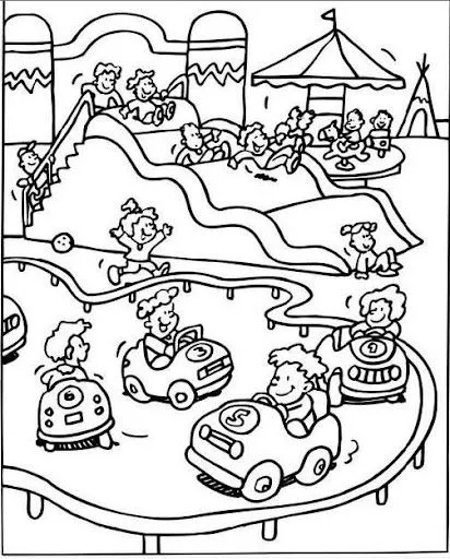 Juegos de parque para colorear - Imagui