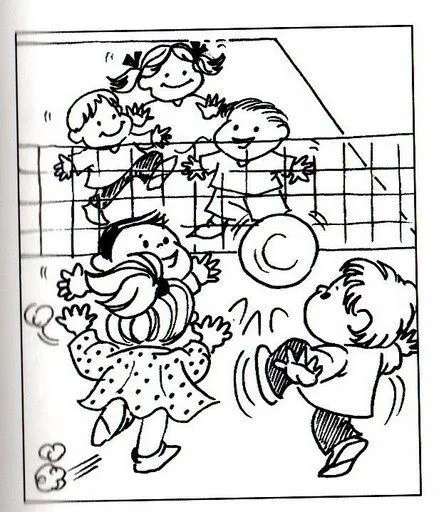 JUEGOS DE PATIO LAMINAS PARA PINTAR
