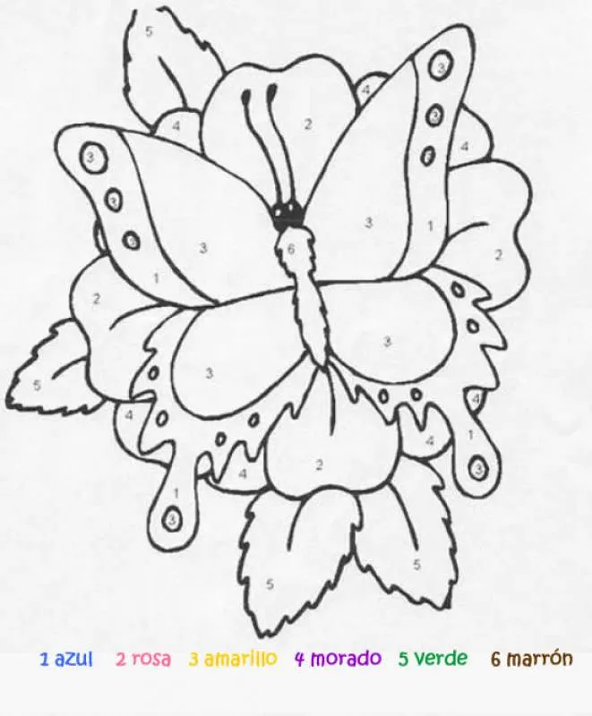 Juegos de pintar INSECTOS - Juego de pintar MARIPOSA FACIL