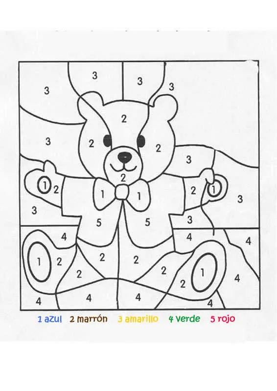 Juegos de pintar OSOS - Juego de pintar OSITO FACIL