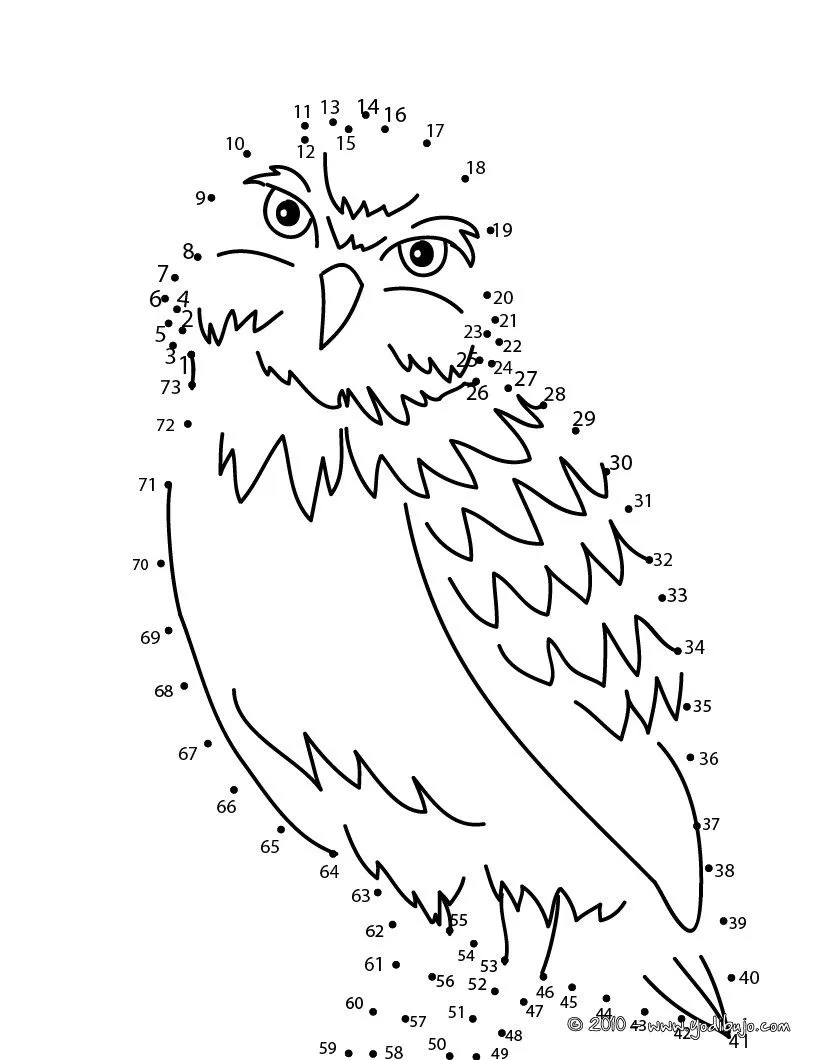 Juegos de puntos AVES - LECHUZA unir puntos Juegos de puntos AVES - LECHUZA unir puntos