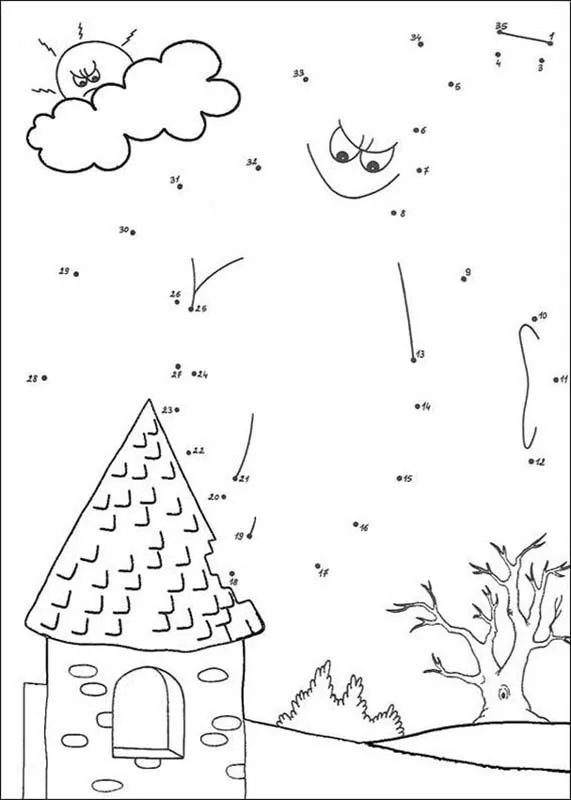 Juego de puntos VIENTO - Juegos de puntos PAISAJE Juego de puntos VIENTO - Juegos de puntos PAISAJE