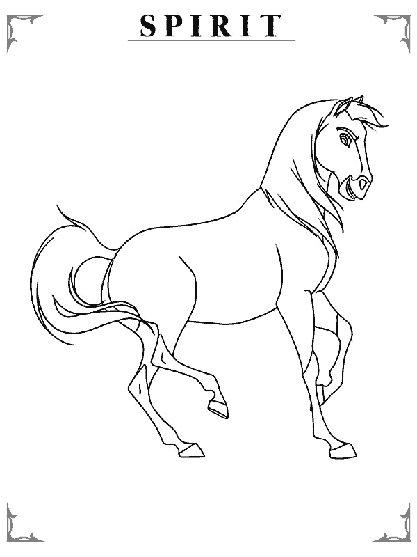 juegos de spirit Colouring Pages