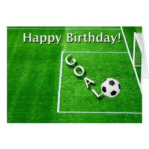 Tarjetas Fútbol Del Feliz Cumpleaños | Invitaciones Fútbol Del ...