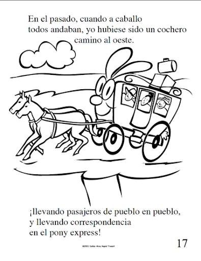 Cuento para colorear medios de transporte | Jugar y colorear Cuento para colorear medios de transporte | Jugar y colorear
