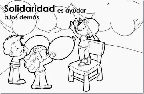 Educando en valores para colorear | JUGARYCOLOREAR Educando en valores para colorear | JUGARYCOLOREAR