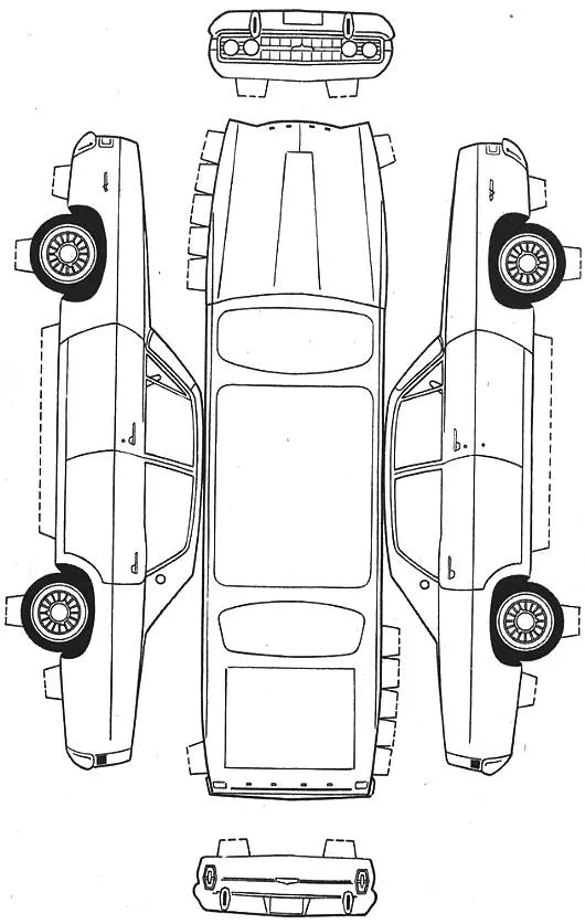 Moldes de carros para armar - Imagui