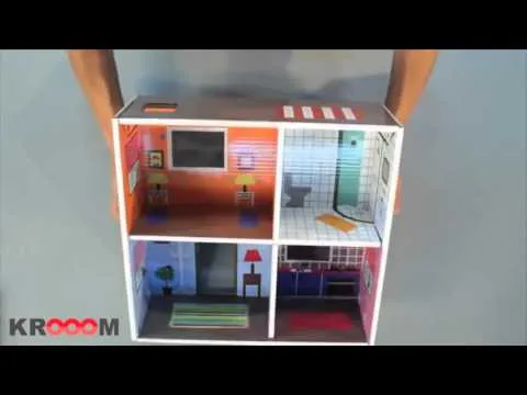 juguete educativo casa de muñecas de cartón Murielle - YouTube juguete educativo casa de muñecas de cartón Murielle - YouTube