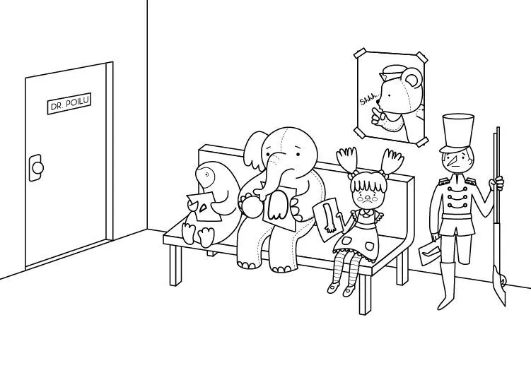de juguetes: dibujo para colorear e imprimir
