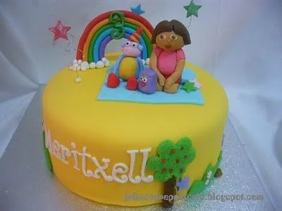 JuLiasCA Boutique de tartas: Tarta Dora la exploradora JuLiasCA Boutique de tartas: Tarta Dora la exploradora