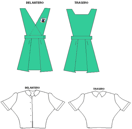 Patrones para hacer un jumper escolar - Imagui