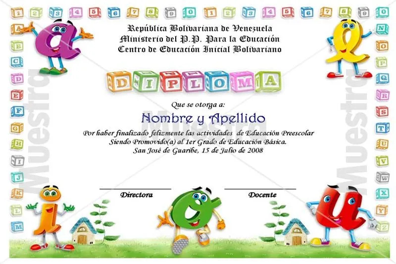 Diplomas editables para niños - Imagui