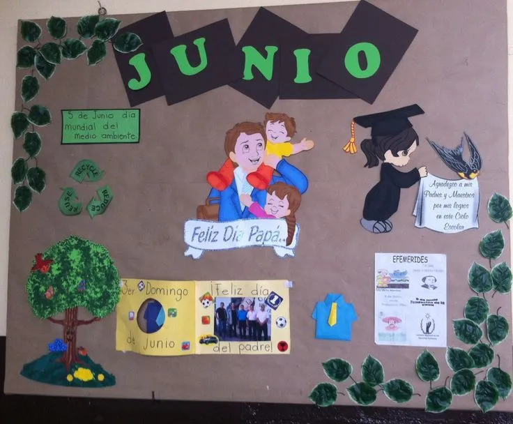 Junio día del padre periodico mural escolar | Ideas | Pinterest ...