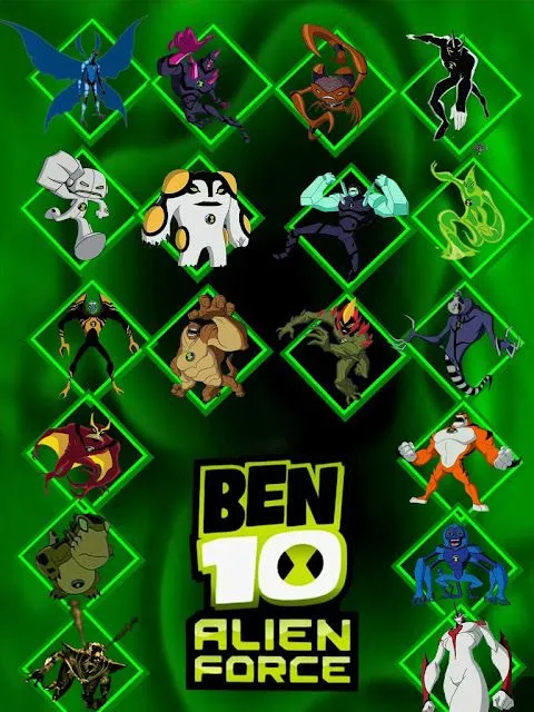 i jvd: Todos los aliens de Ben 10 Alien Force i jvd: Todos los aliens de Ben 10 Alien Force