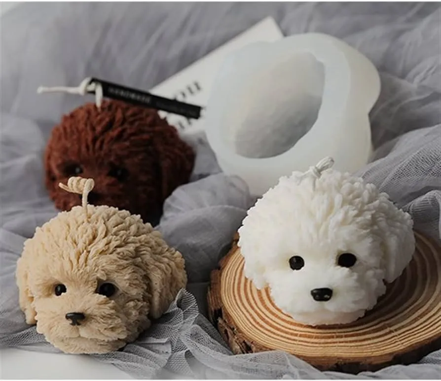 JYI-A Molde de Silicona para Velas con Cabeza de Perro de Peluche, moldes  para Velas 3D para Perros, moldes para Velas de Animales, Manualidades DIY  : Amazon.com.mx: Hogar y Cocina