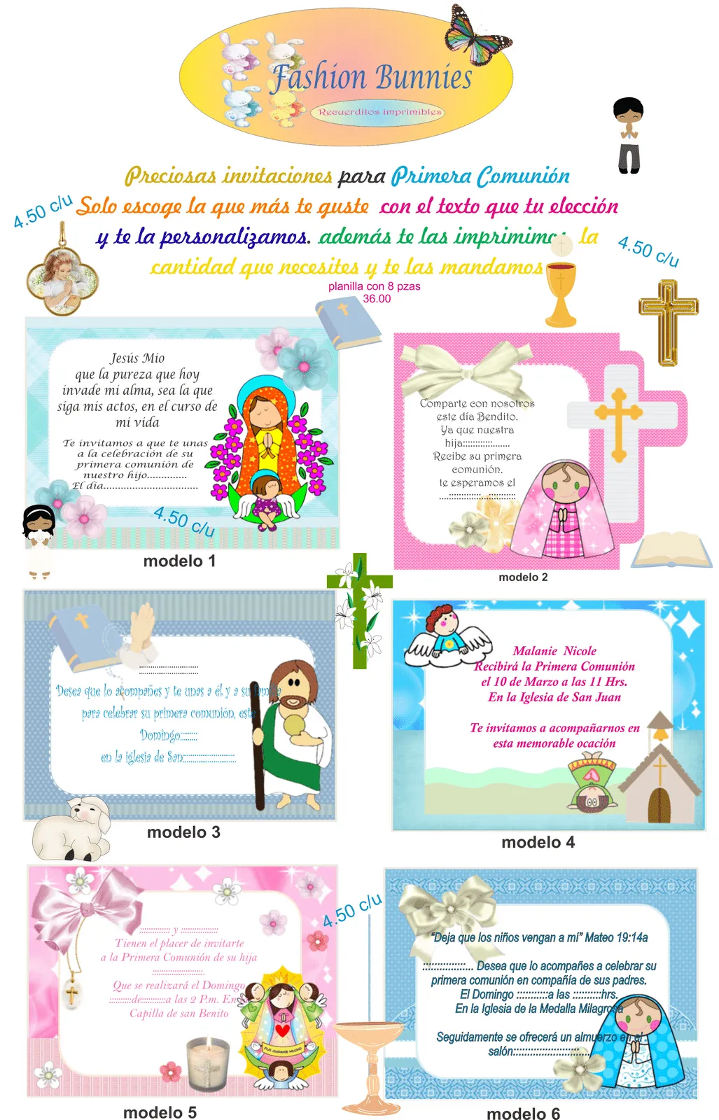 K-jitas Corp.: invitaciones virgencitas plis para primera comunión K-jitas Corp.: invitaciones virgencitas plis para primera comunión