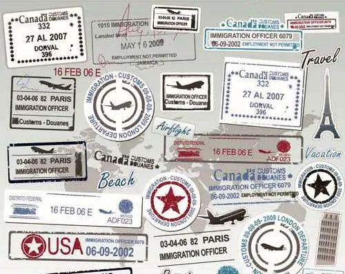 Sellos Postales en Vectores | portafolio blog