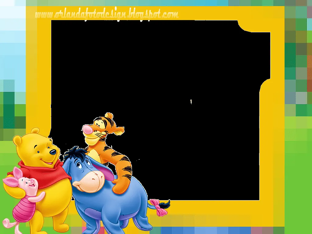 Kah Molduras: Molduras ursinho pooh