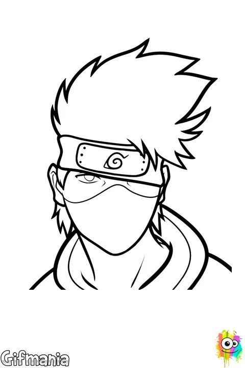 Kakashi Hatake | Dibujos para colorear | Pinterest | Kakashi