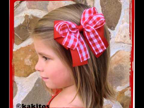 Kakitos-lazos y complementos para el pelo de niñas y bebés - YouTube