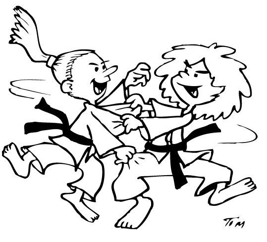 ... : Karate com Raparigas para Colorir - Cinturão negro para Imprimir ... : Karate com Raparigas para Colorir - Cinturão negro para Imprimir