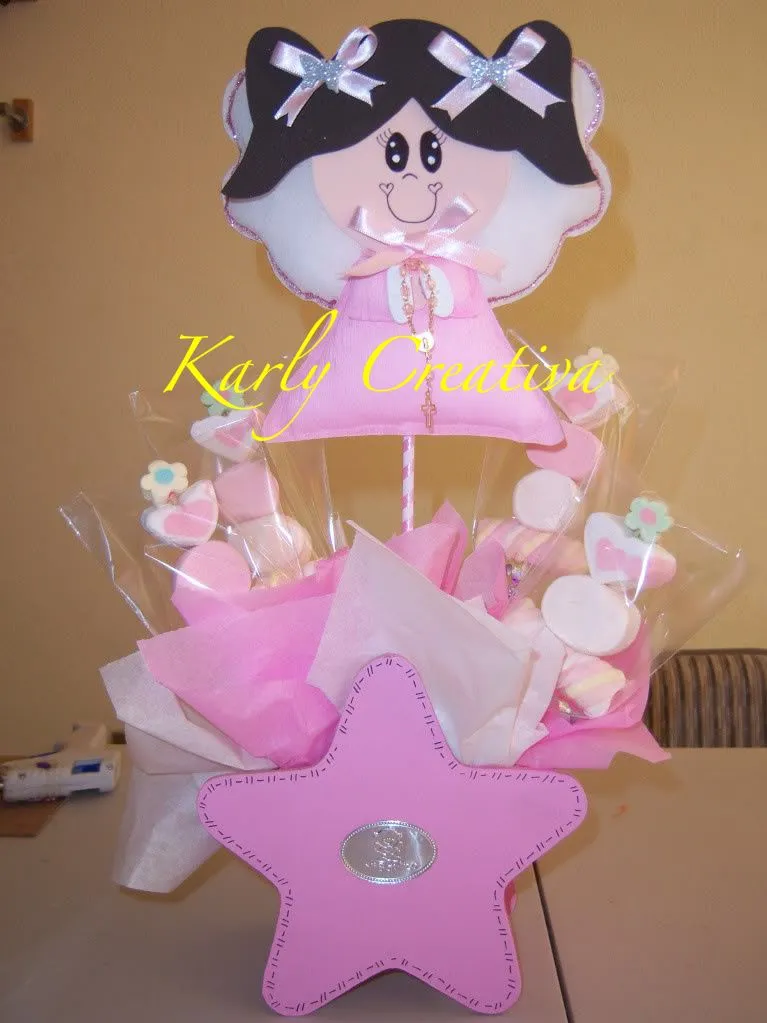 Karly Creativa: CENTRO DE MESA ANGELITA