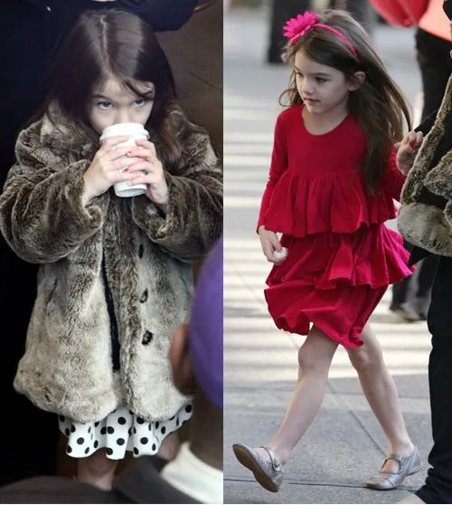 Katie Holmes en Milán con su madre y Tom Cruise con Suri en Vancouver