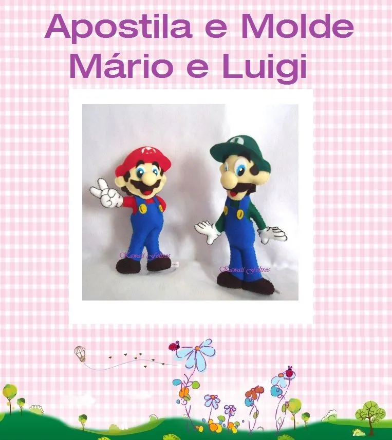 Kawaii Feltros | Artigos em feltro: Mário Bros Kawaii Feltros | Artigos em feltro: Mário Bros