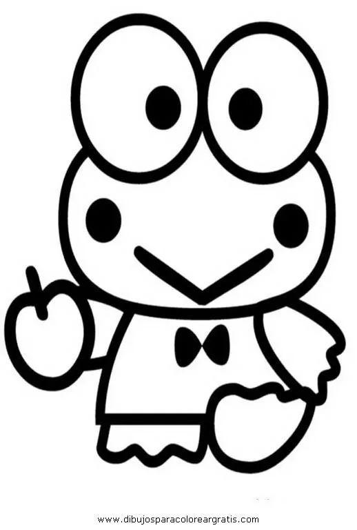 images of keroppi Colouring Pages