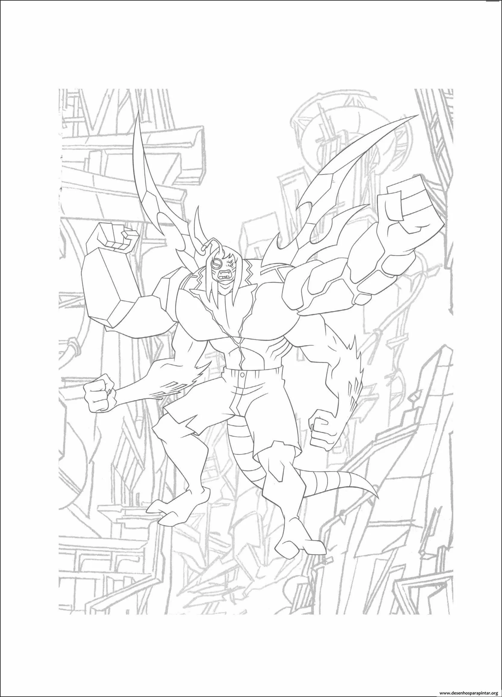 Kevin de ben 10 para colorear - Imagui