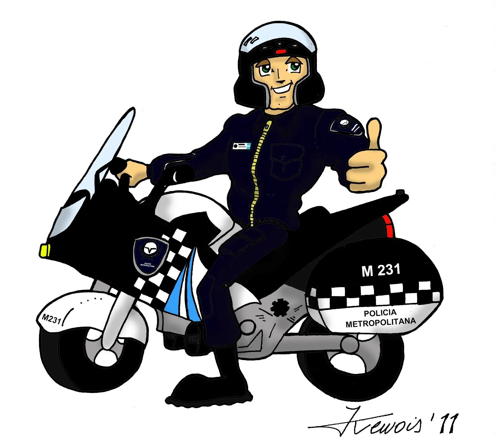 Kewois Dibujos Infantiles: Dibujos para Policía Metropolitana