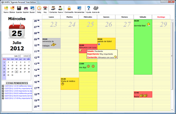 Khipu Agenda Personal gratis | jc-Mouse.net