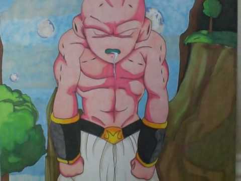 KID BUU DBZ ... DRAWING BUU DIBUJO DE BUU - YouTube