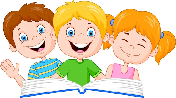 Kid reading open book Vectores de stock libres de derechos ... Kid reading open book Vectores de stock libres de derechos ...