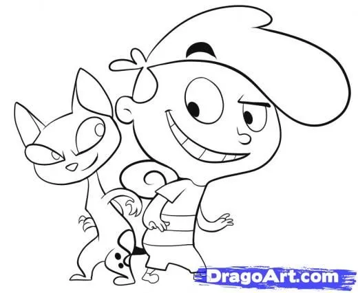kid vs cat para colorir | Desenhos para colorir kid vs cat para colorir | Desenhos para colorir