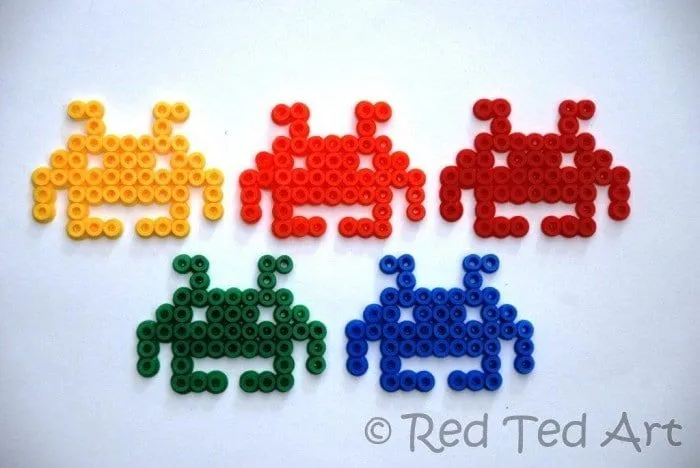 Kids Crafts: Space Invader Hama Beads - Red Ted Art's Blog : Red ... Kids Crafts: Space Invader Hama Beads - Red Ted Art's Blog : Red ...