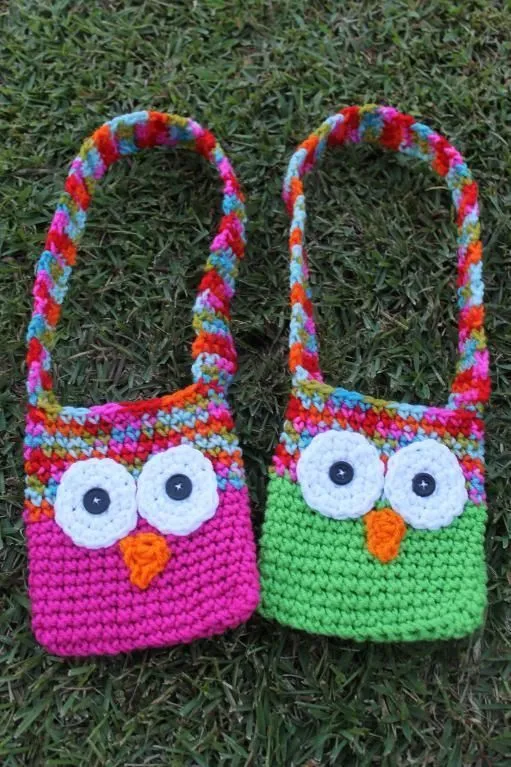 Kids Crochet Owl Bags with Strap by Lindsay Vick - Craftsy ... Kids Crochet Owl Bags with Strap by Lindsay Vick - Craftsy ...