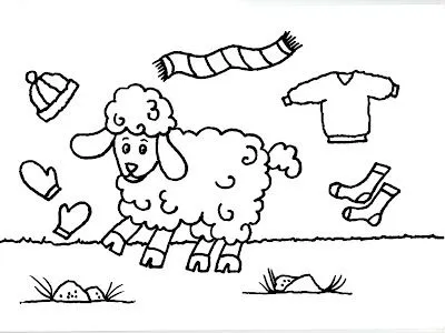 ... KIDS: Dibujo de una oveja y todo lo que se puede hacer con su lana ... KIDS: Dibujo de una oveja y todo lo que se puede hacer con su lana