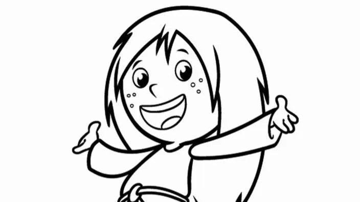KiKA - Ausmalbild Wickie