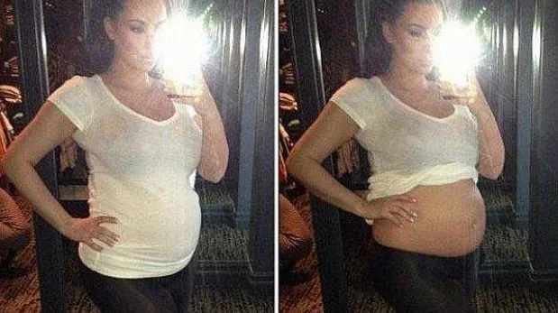 Kim Kardashian publicó la foto de su pancita de seis meses de ... Kim Kardashian publicó la foto de su pancita de seis meses de ...