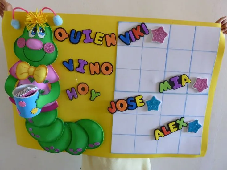 Cartelera para jardín de infancia ¿Quién vino hoy?. Elaborada en ... Cartelera para jardín de infancia ¿Quién vino hoy?. Elaborada en ...