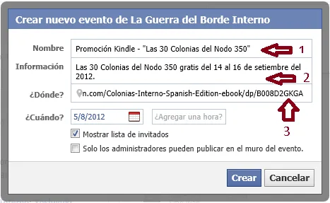 Kindle Promociones: Promoción por eventos