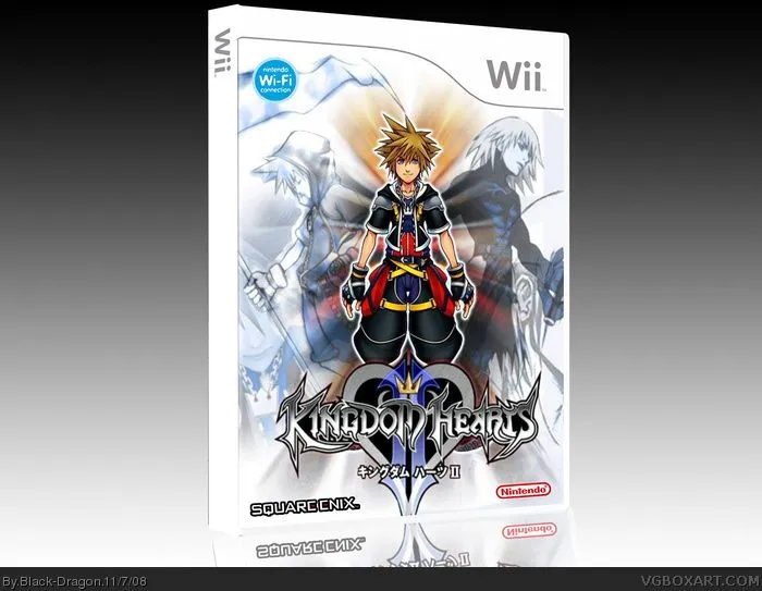 Kingdom Hearts Wii Wii Box Art Cover by Black-