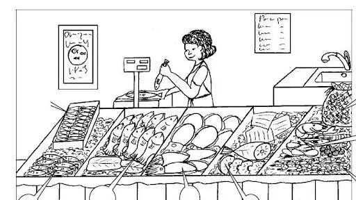 pescaderia Colouring Pages