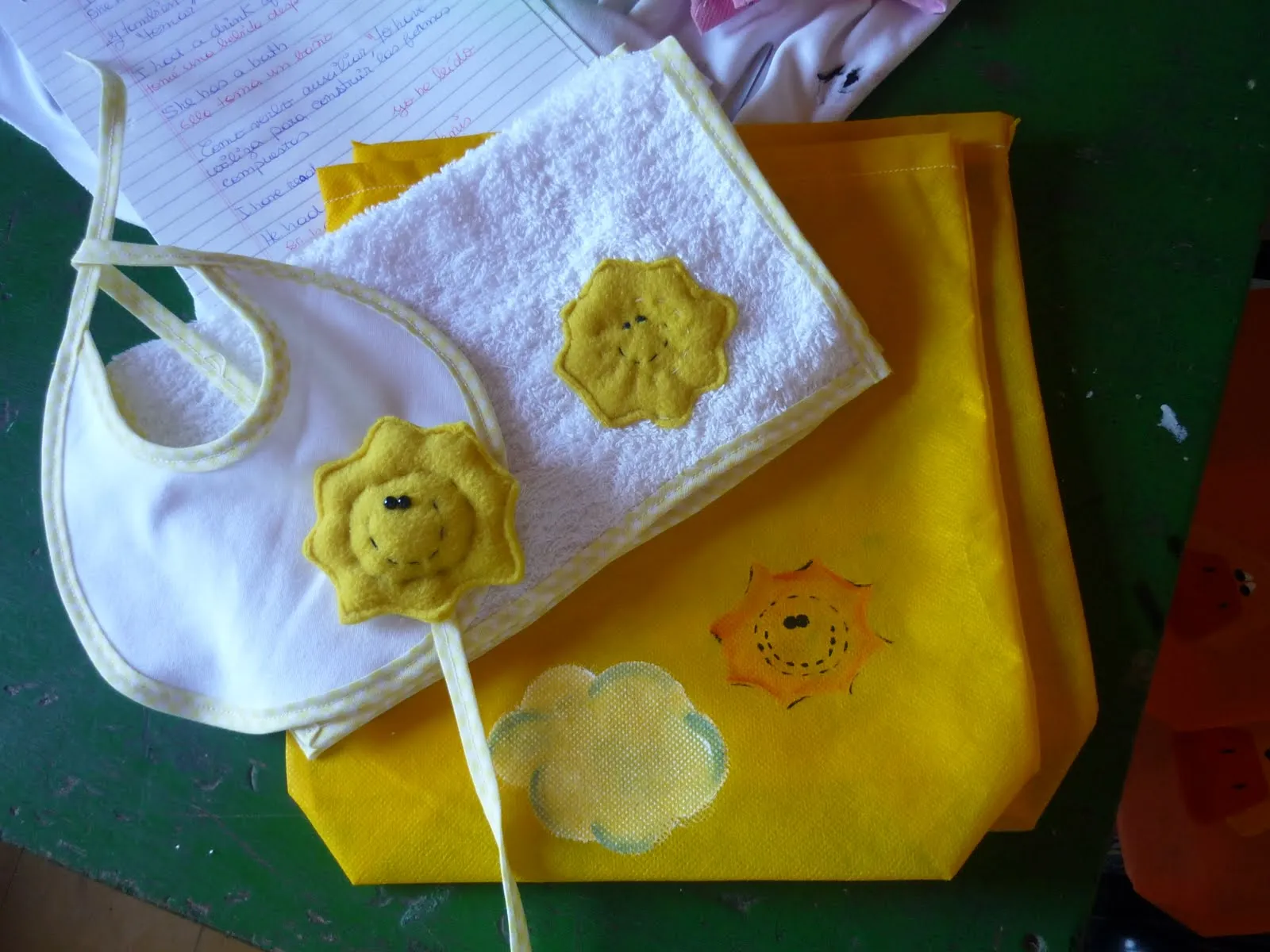 Nuevos kit para bebes!!!... realizados en toalla y tela de algodon ...