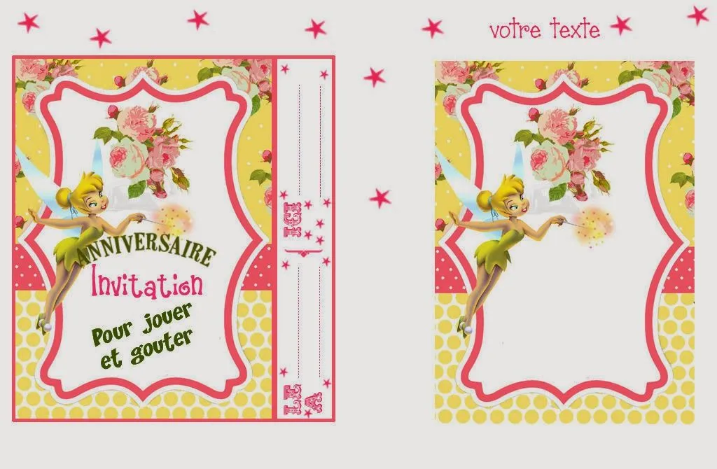 Tarjeta de invitación de Tinkerbell para imprimir - Imagui Tarjeta de invitación de Tinkerbell para imprimir - Imagui