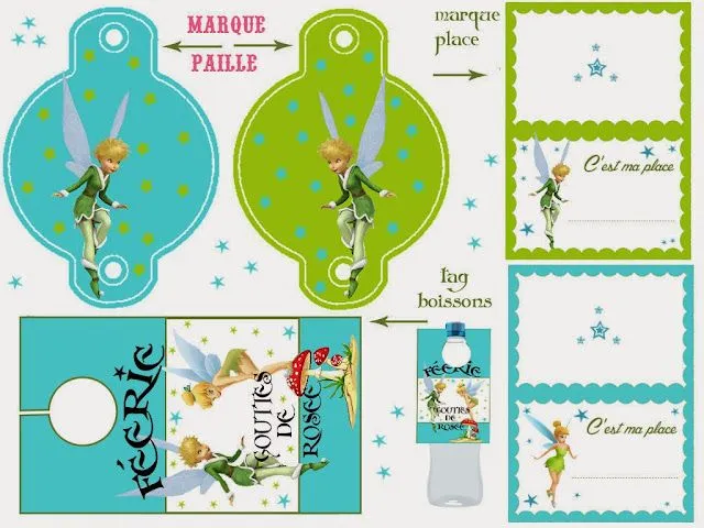 Kit de Campanilla o Tinkerbell para Imprimir Gratis. | Ideas y ... Kit de Campanilla o Tinkerbell para Imprimir Gratis. | Ideas y ...