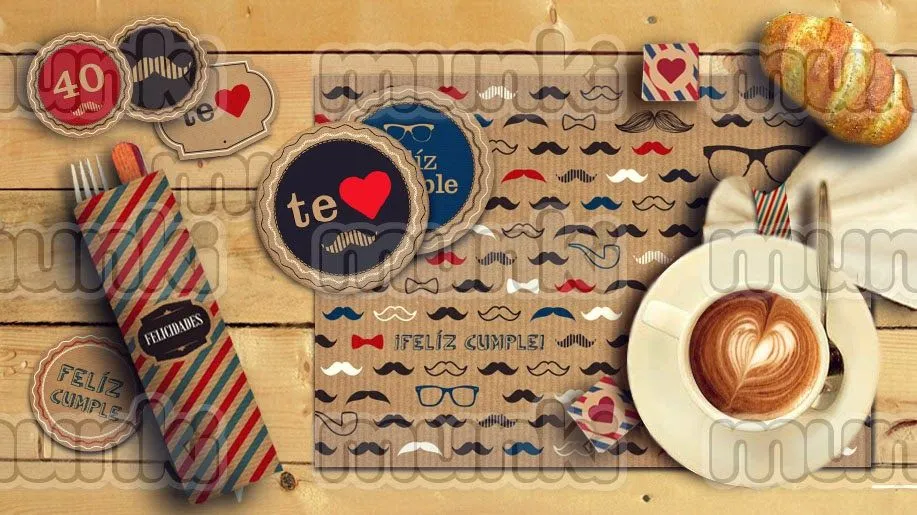 Kit Imprimible Cumpleaños 40 50 60 70 80 Años Varón Hombre a $ 130 ... Kit Imprimible Cumpleaños 40 50 60 70 80 Años Varón Hombre a $ 130 ...